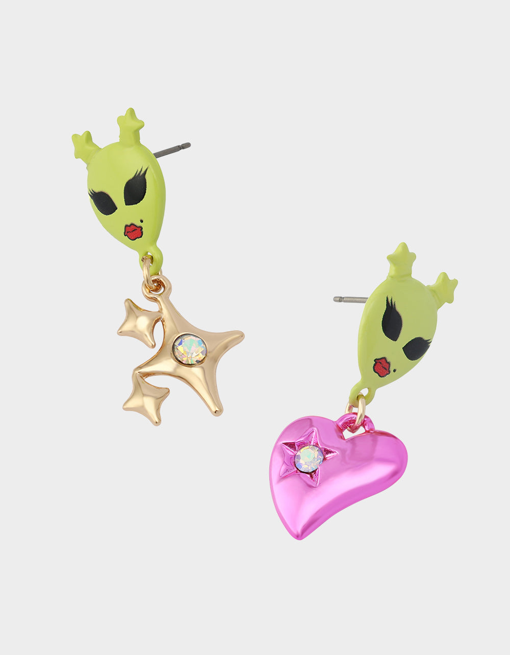 ALIEN MISMATCH DROP EARRINGS MULTI - Image 3