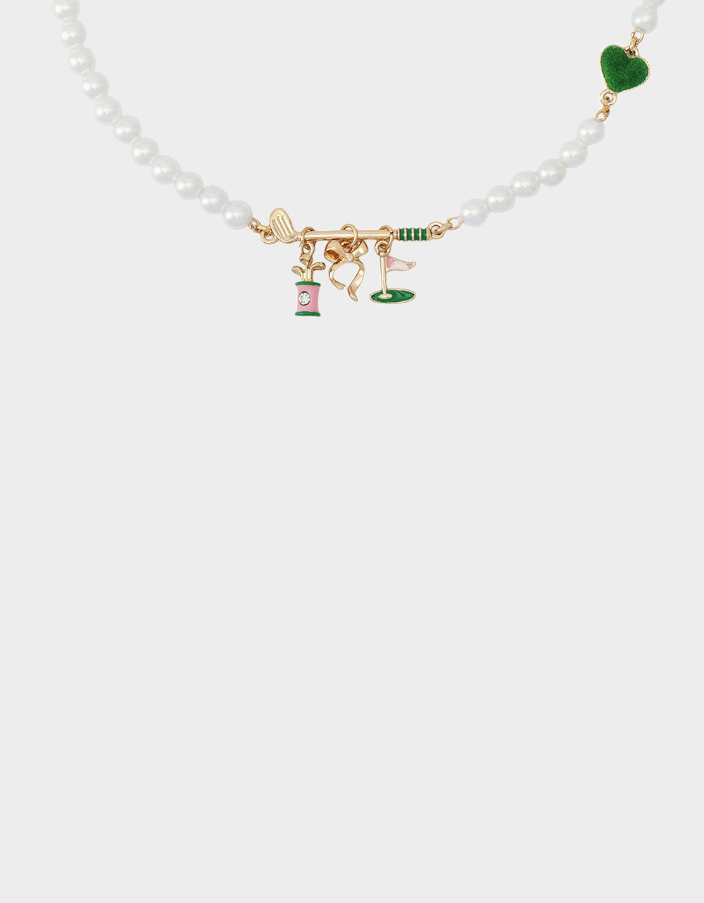GOLF FRONTAL NECKLACE GREEN - Image 3