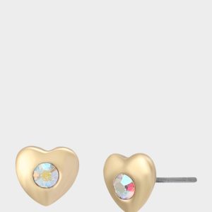HEART STUDS CRYSTAL