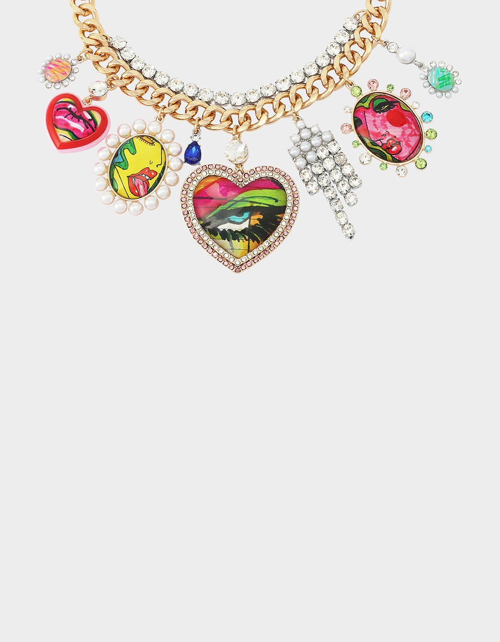 ART CAMPAIGN CHARM NECKLACE MULTI - Image 4