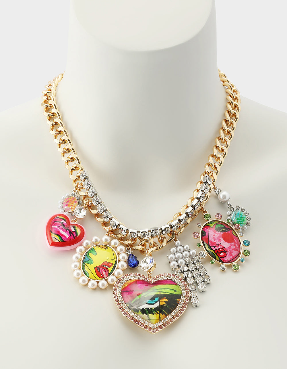 ART CAMPAIGN CHARM NECKLACE MULTI - Image 5
