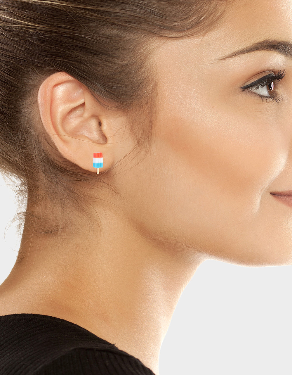 POPSICLE STUD EARRINGS BLUE - Image 3