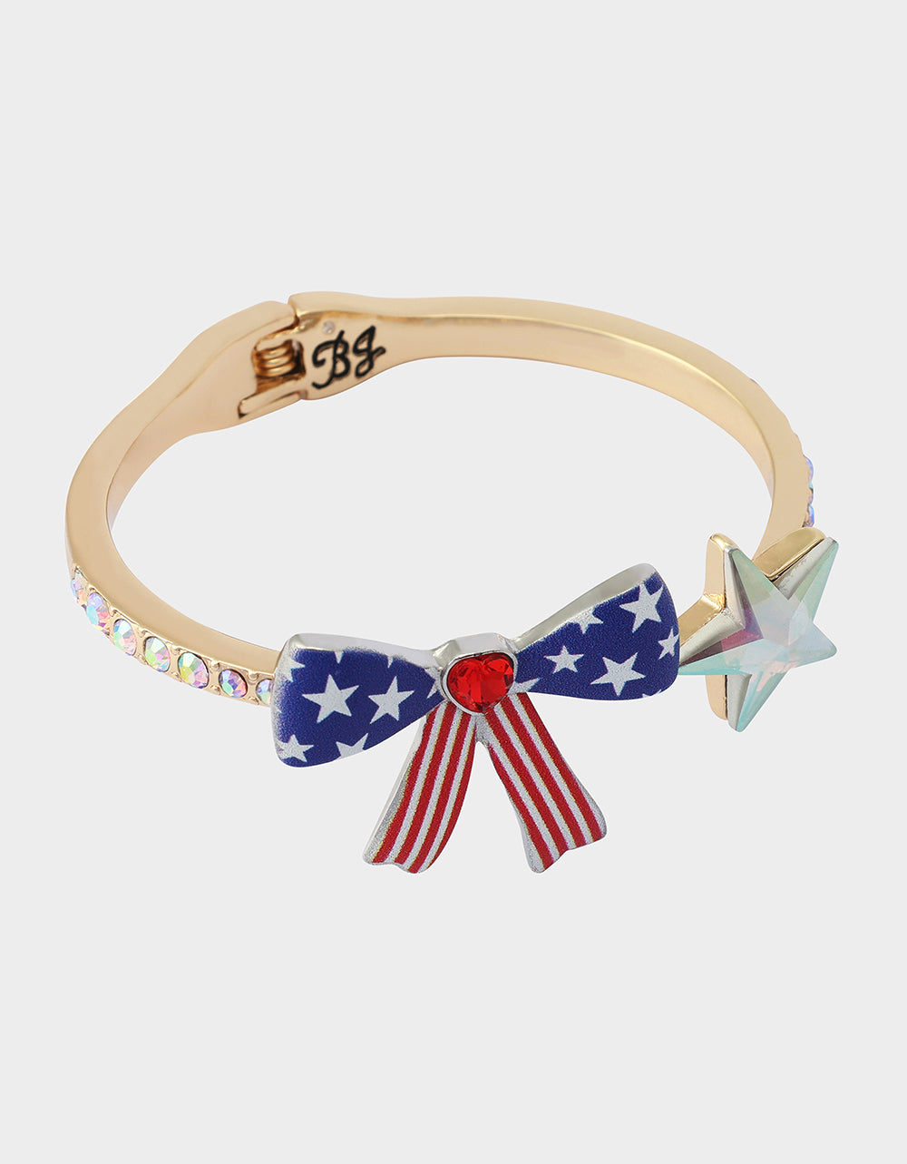 AMERICANA BOW HINGE BRACELET BLUE - Image 3