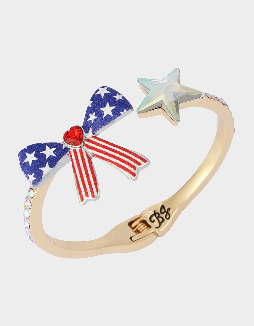 AMERICANA BOW HINGE BRACELET BLUE - Image 4