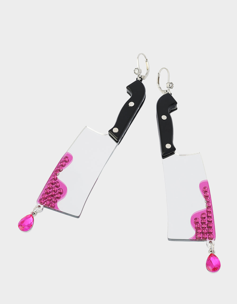 CLEAVER LEVERBACK EARRINGS PINK - Image 3