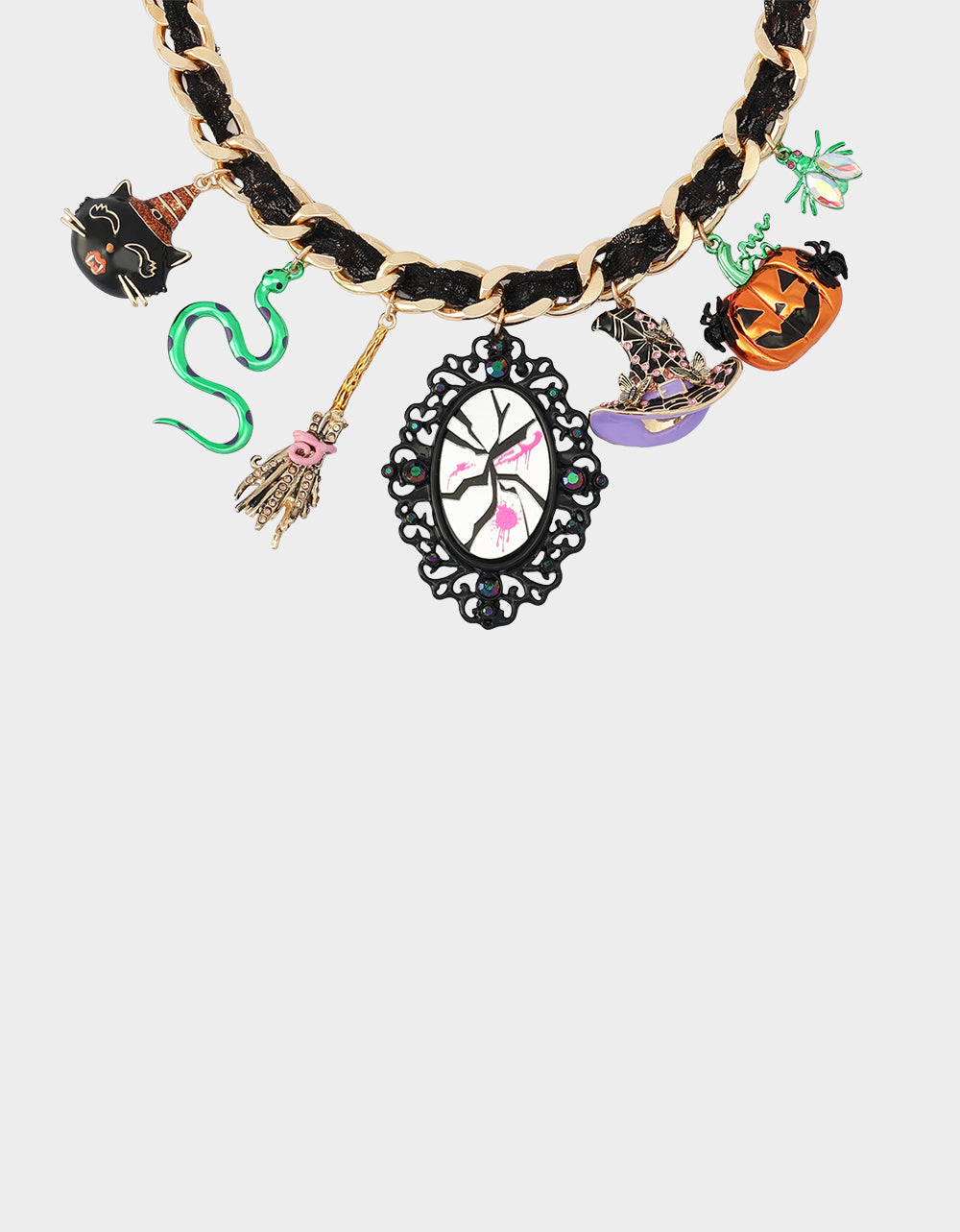 WITCHY LACE FRONTAL NECKLACE MULTI - Image 4