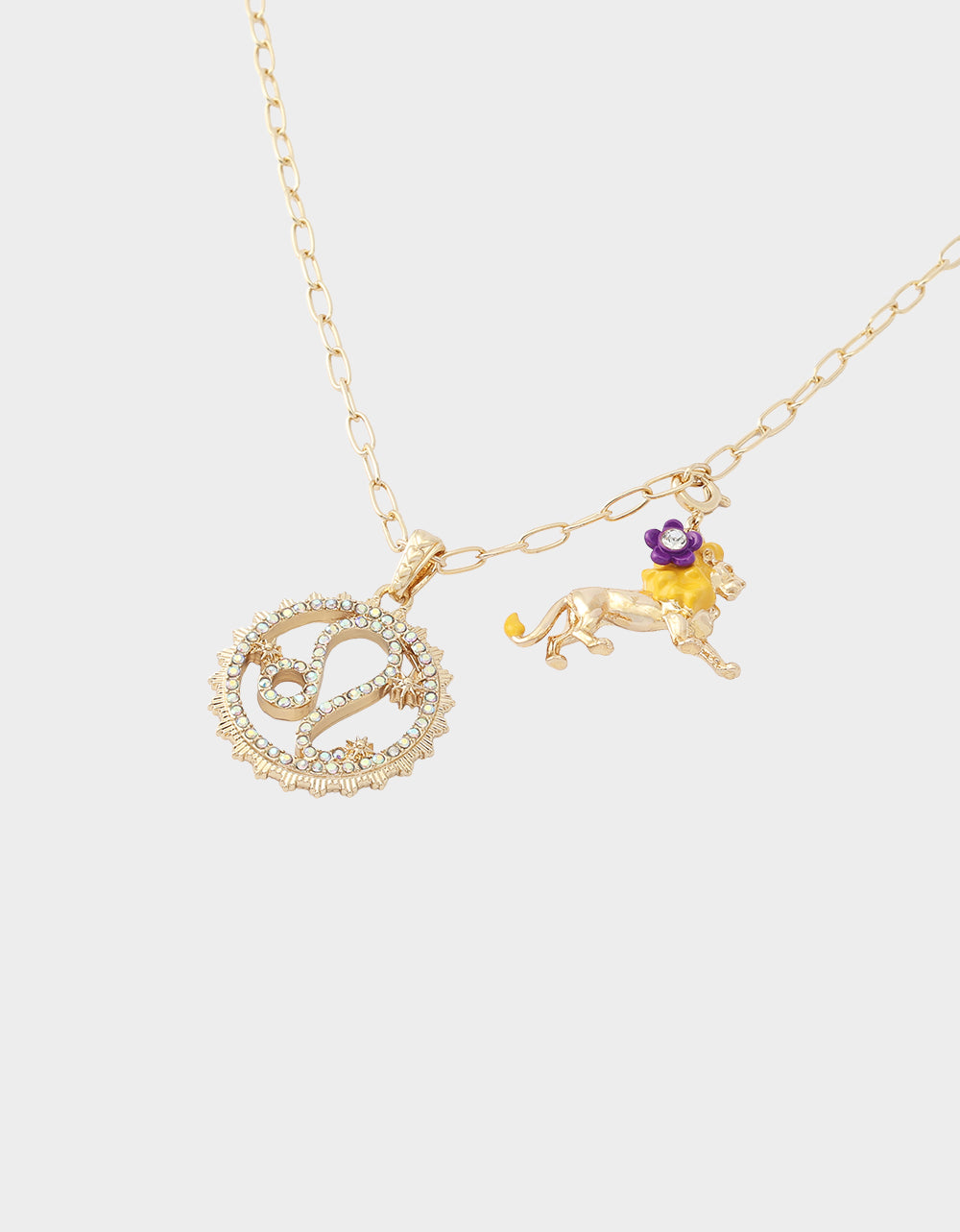 LEO CHARM PENDANT YELLOW - Image 2