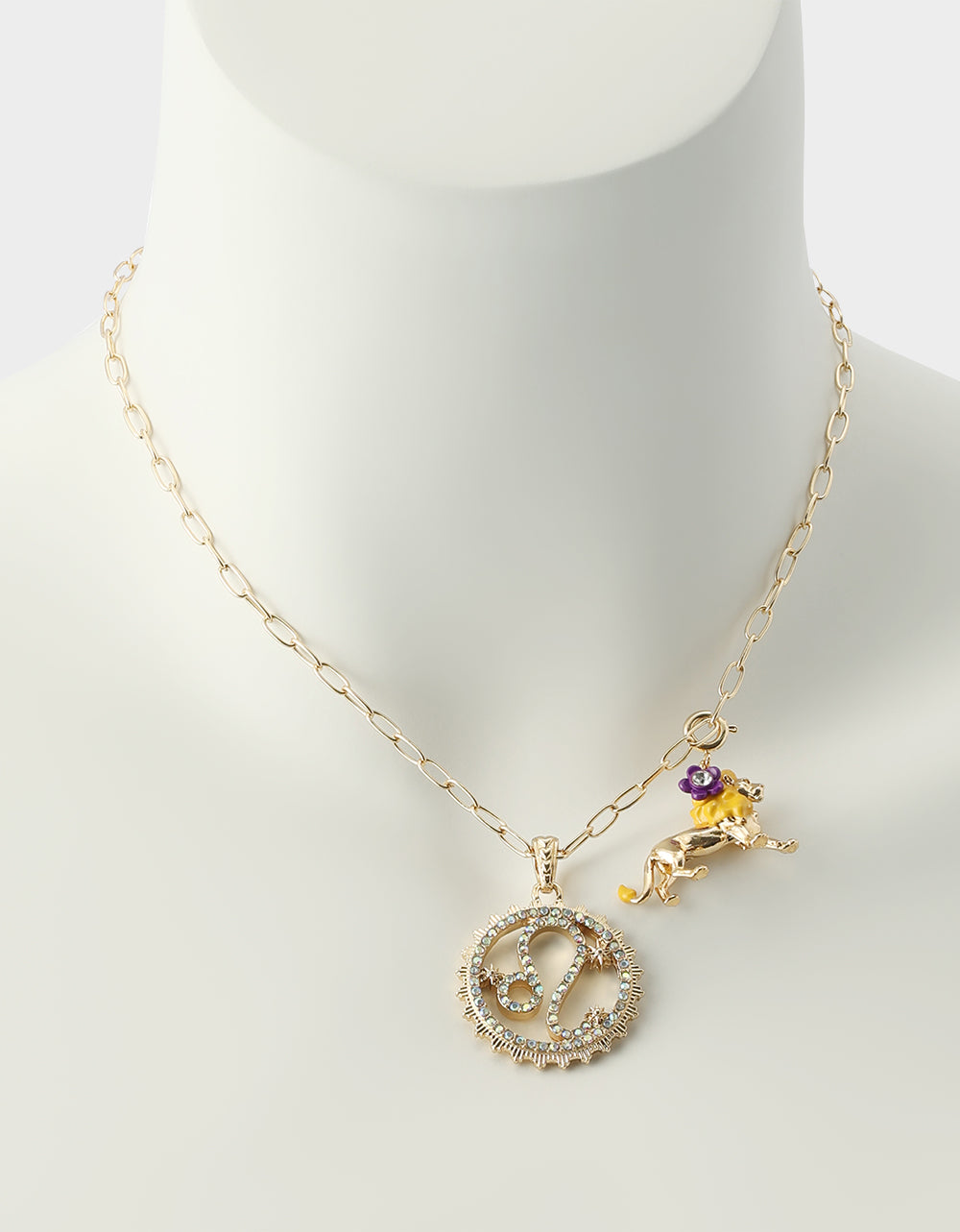 LEO CHARM PENDANT YELLOW - Image 7