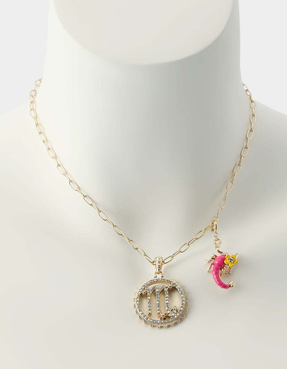 SCORPIO CHARM PENDANT PINK - Image 7