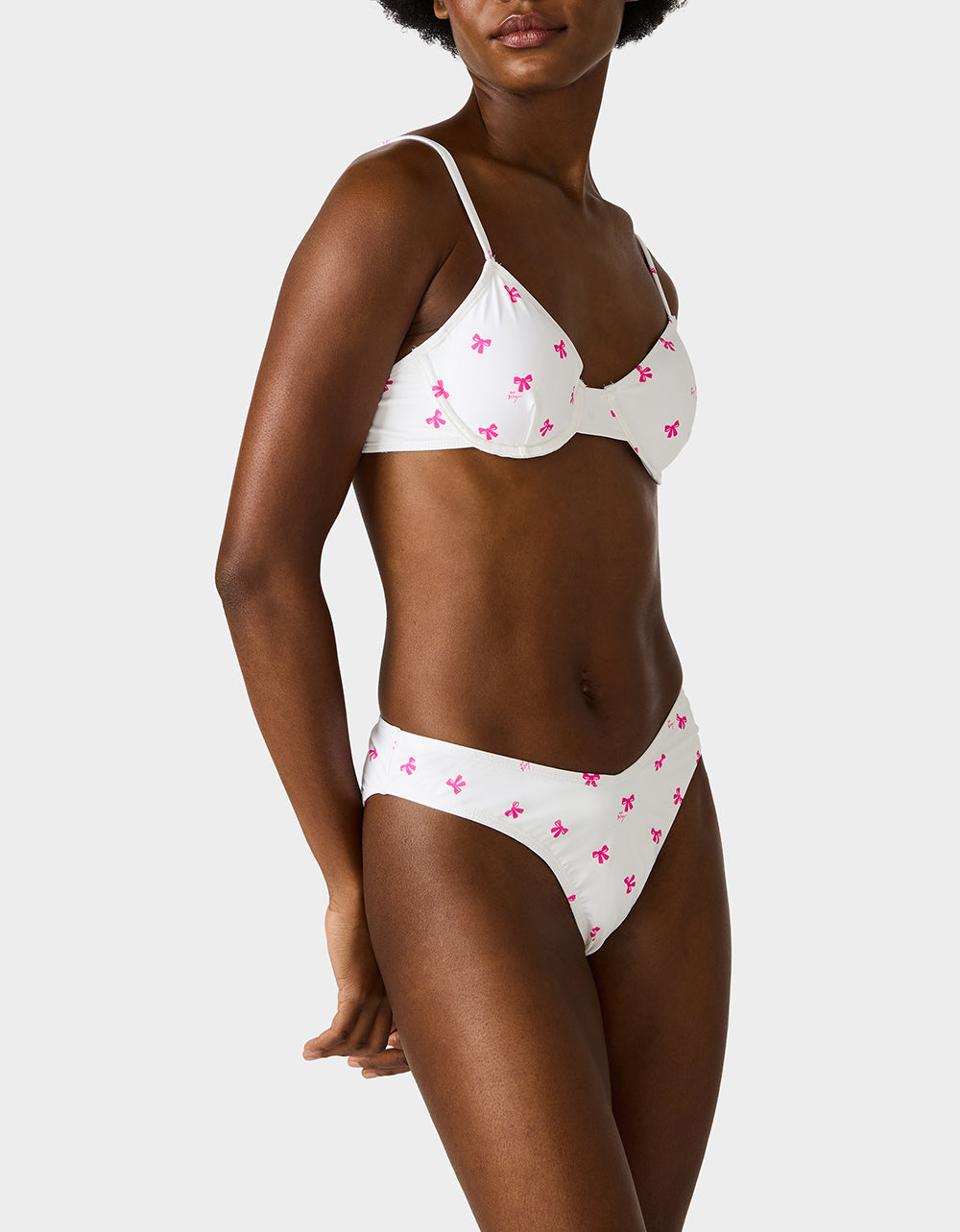 MINI BOWS BIKINI SET WHITE - Image 5