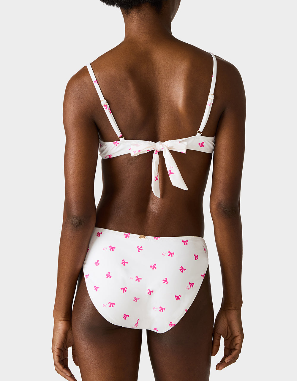 MINI BOWS BIKINI SET WHITE - Image 3