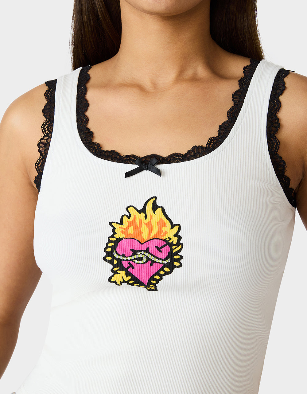 BETSEY ICON TANK TOP WHITE - Image 6