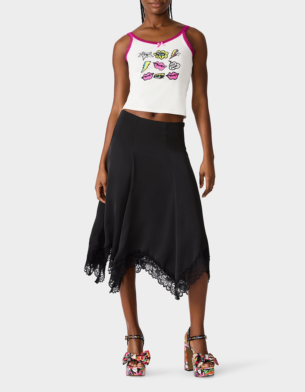 BETSEY ICON CLUSTER TANK WHITE - Image 4