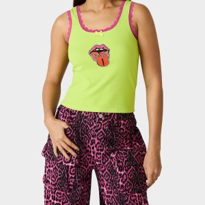 BETSEY ICON TANK TOP GREEN