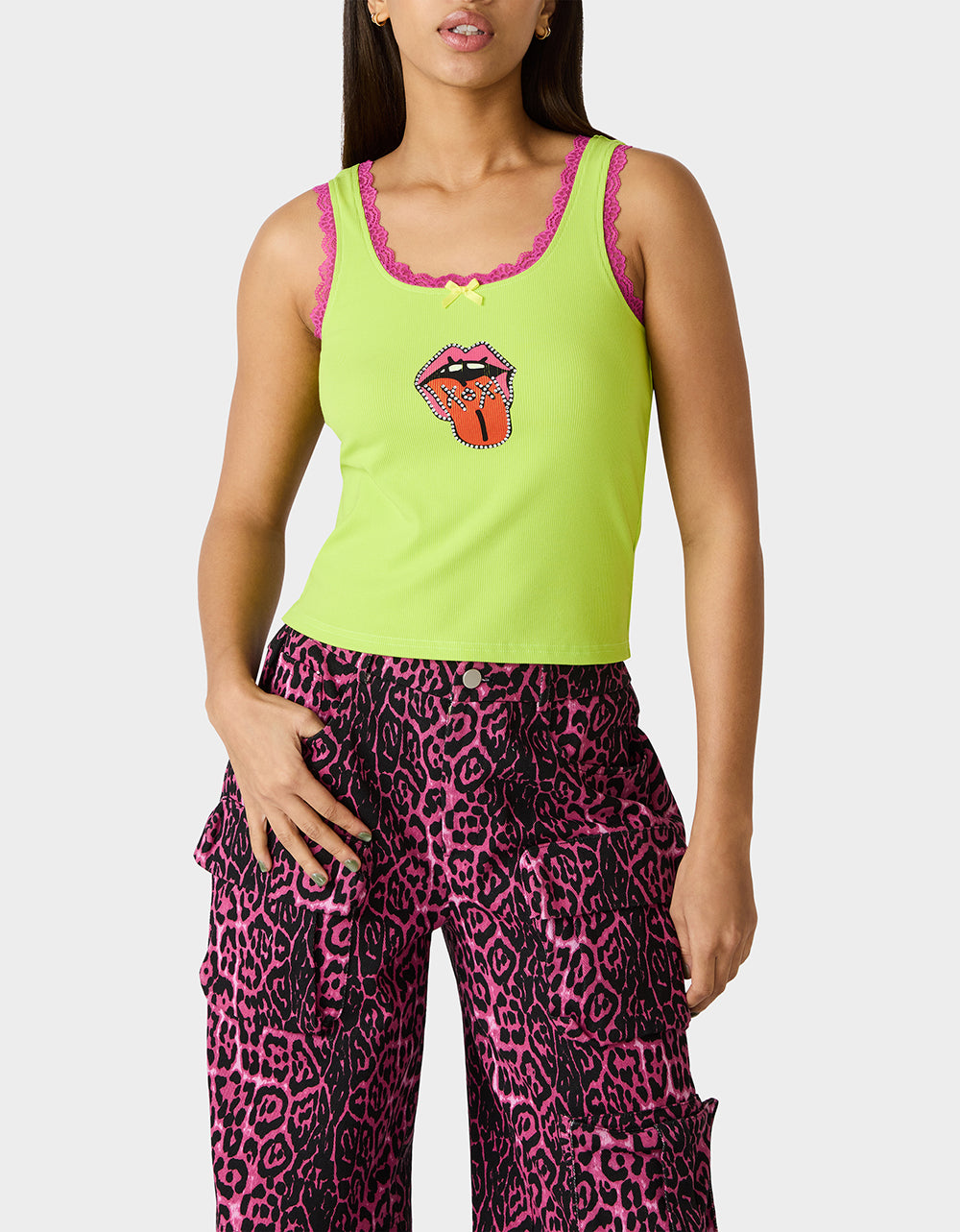 BETSEY ICON TANK TOP GREEN