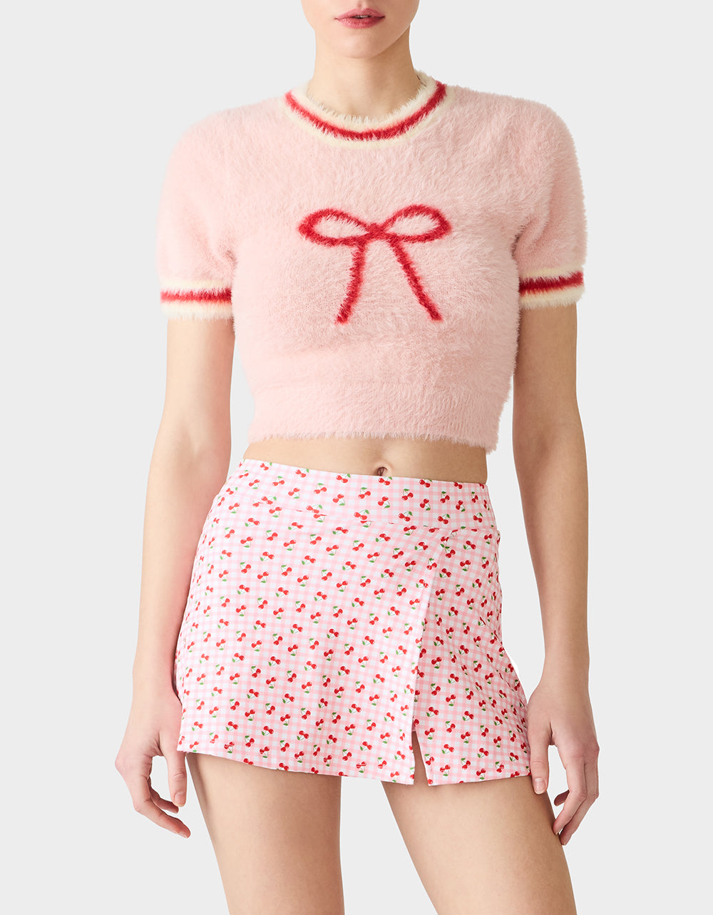BETSEY'S BOW SWEATER PINK - Image 4