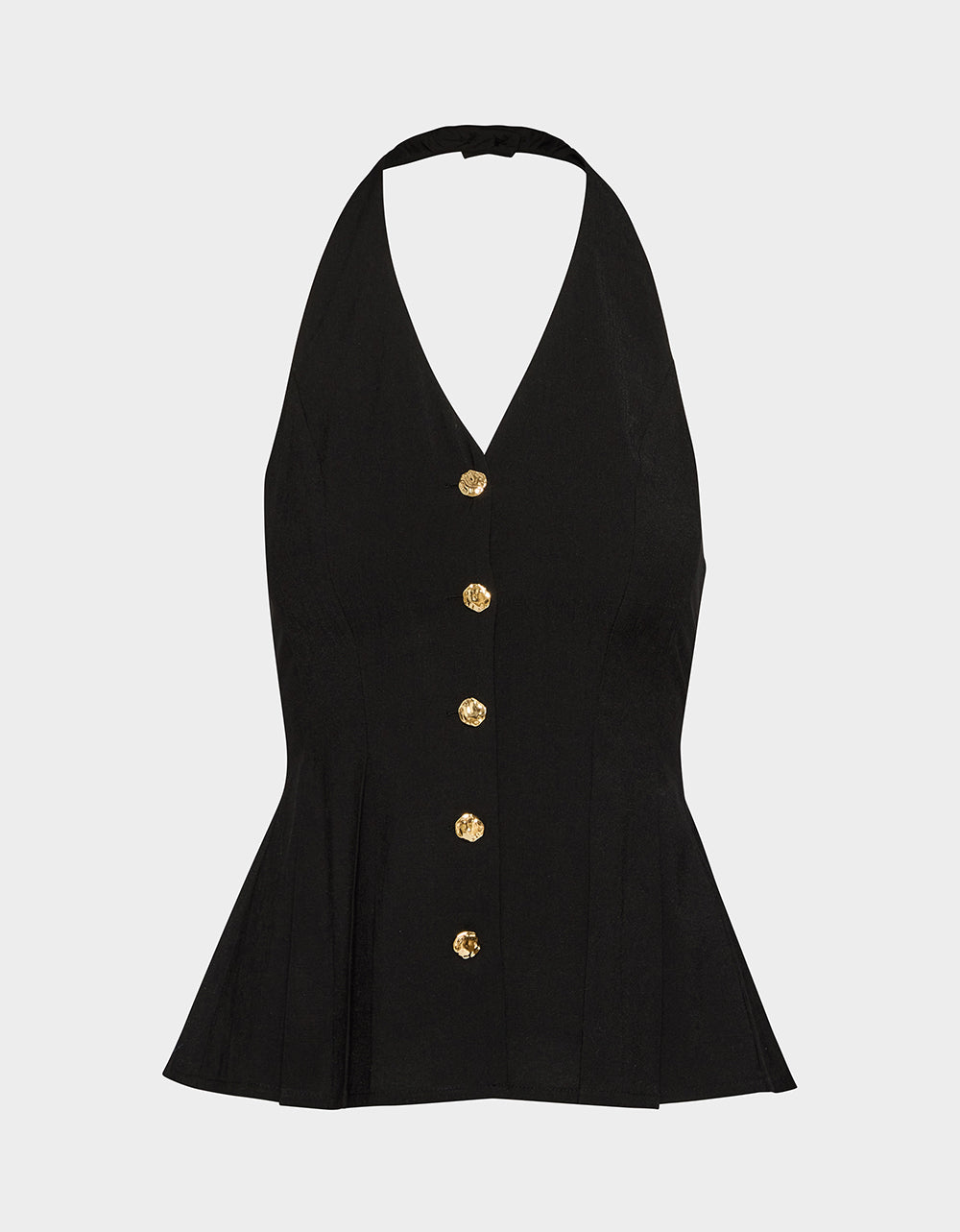 BUTTERCUP BUTTON TOP BLACK - Image 2