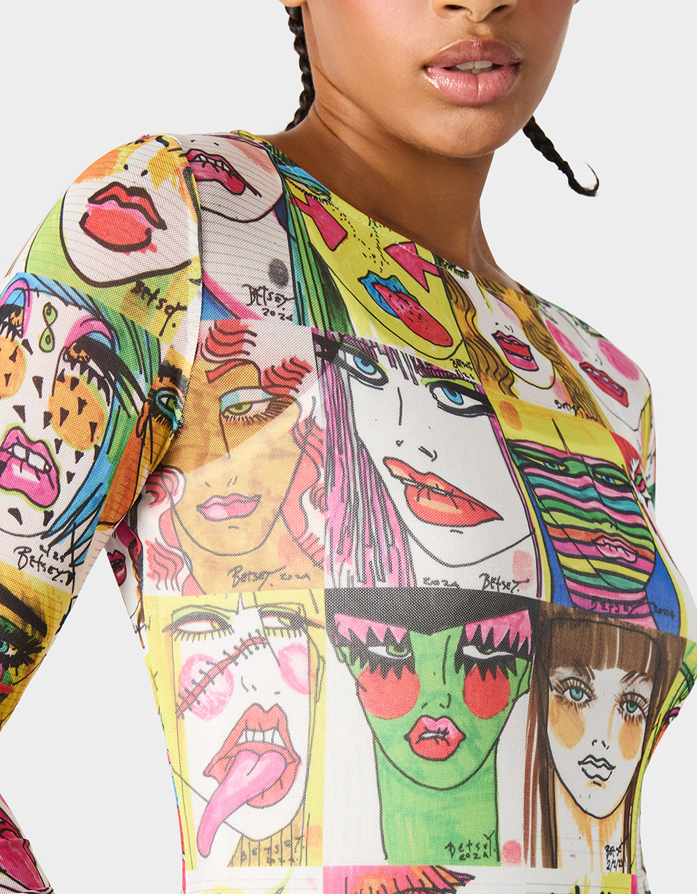 BETSEY'S ART DRESS MULTI - Image 6