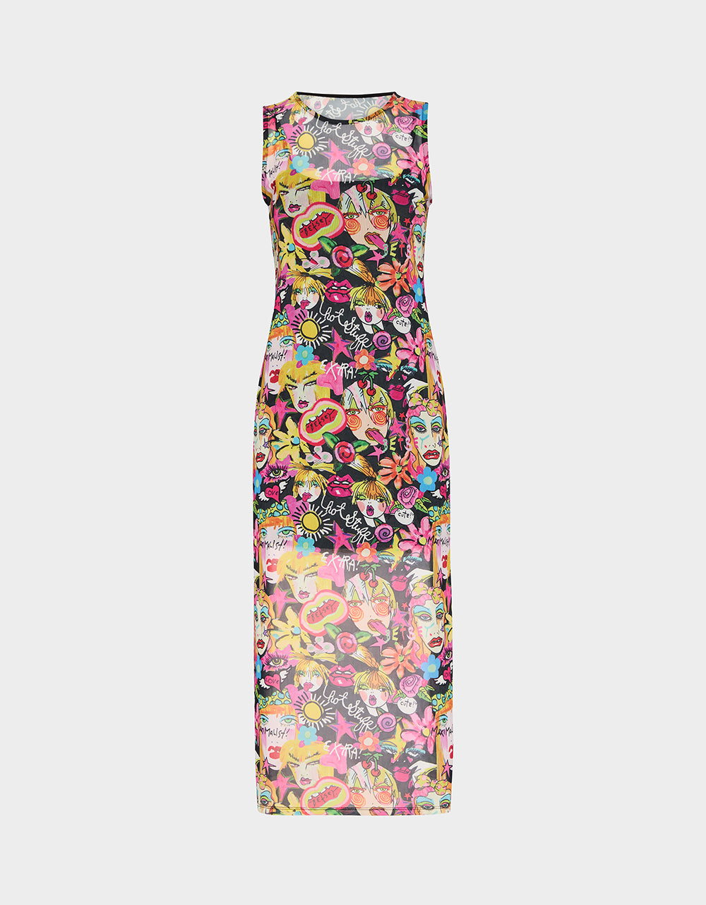 BETSEY'S ART TANK DRESS BLACK MULTI - Image 2