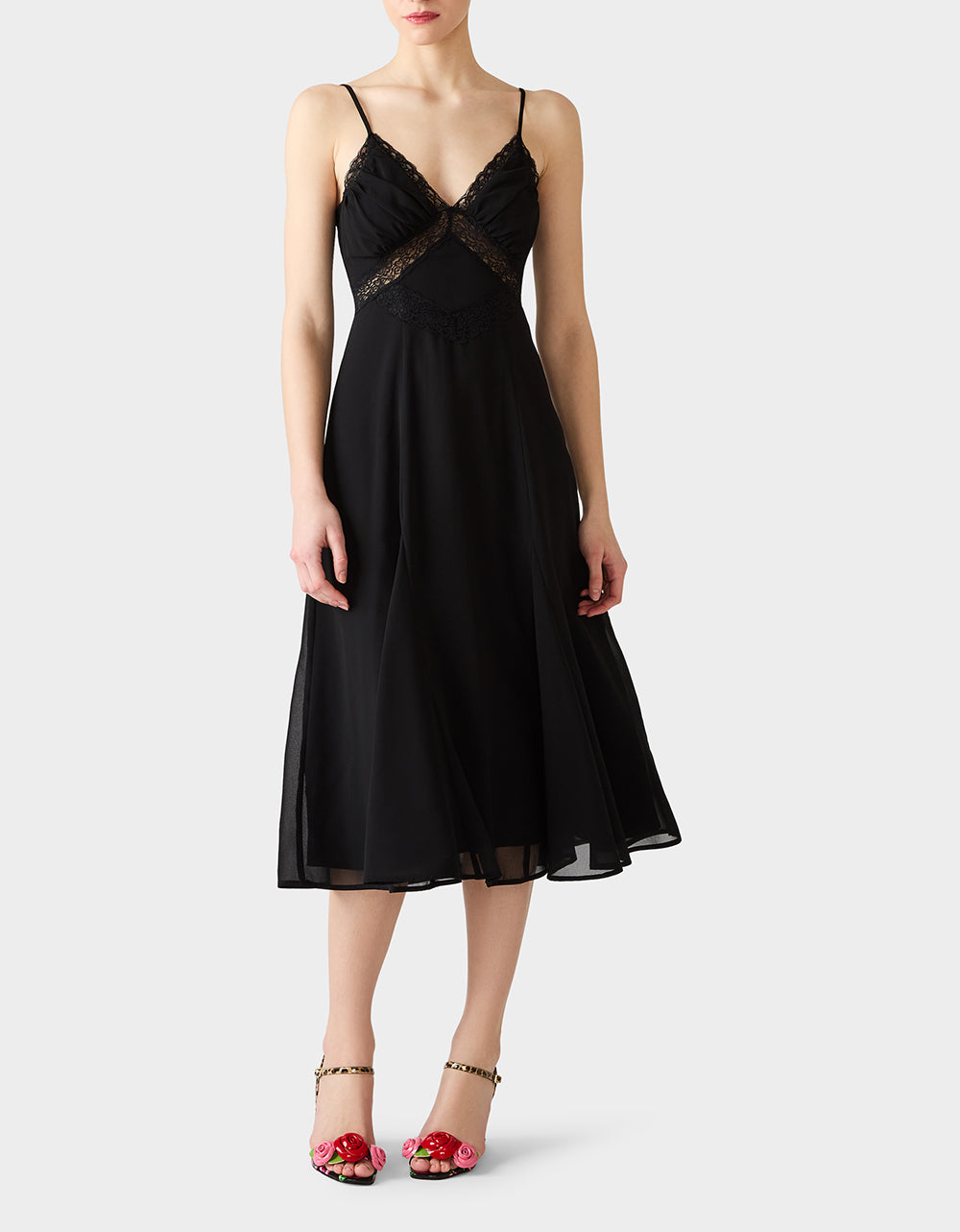 OBSIDIAN SLIP DRESS BLACK - Image 4