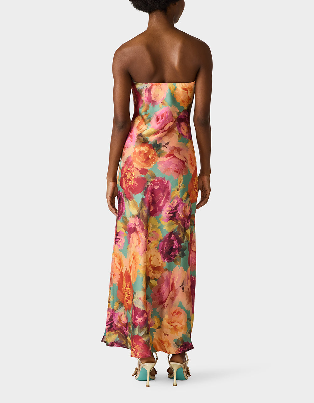 FLORA GOWN GREEN DITSY FLORAL - Image 6