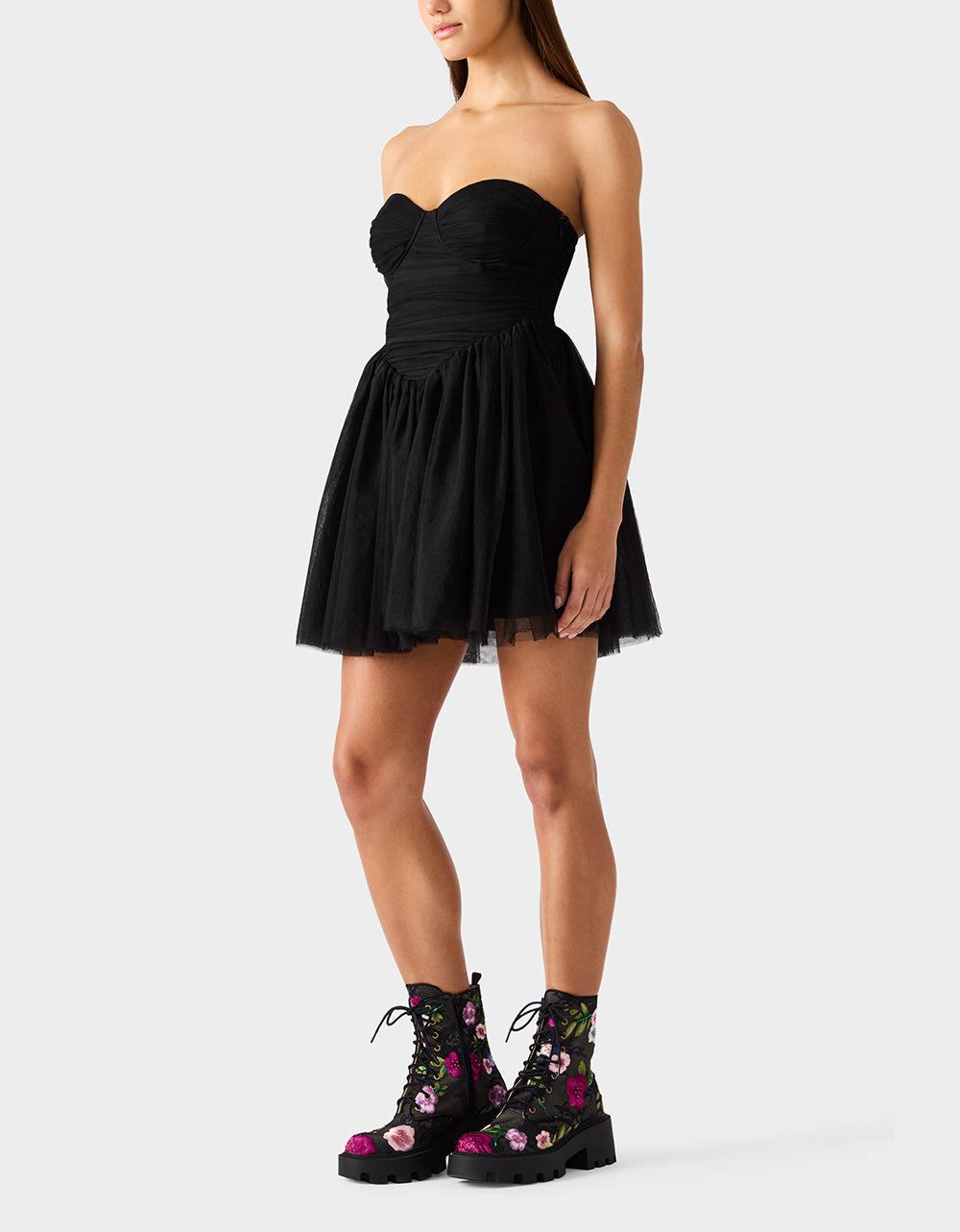 TULLE TWIRL DRESS BLACK - Image 3