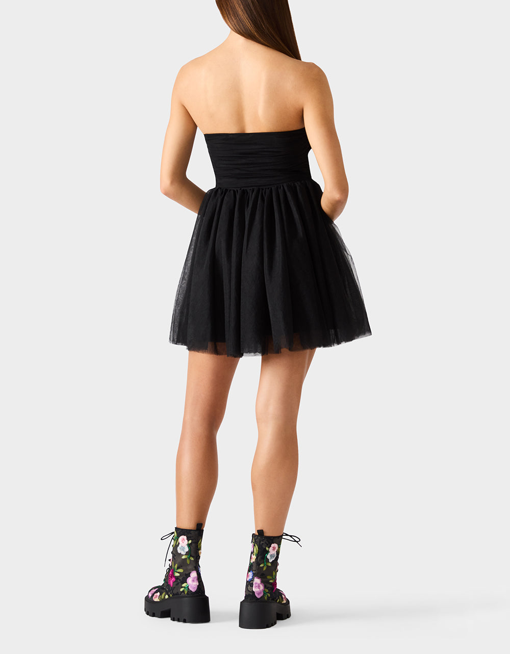 TULLE TWIRL DRESS BLACK - Image 4