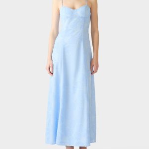 DAYDREAM DAISY MAXI DRESS LIGHT BLUE