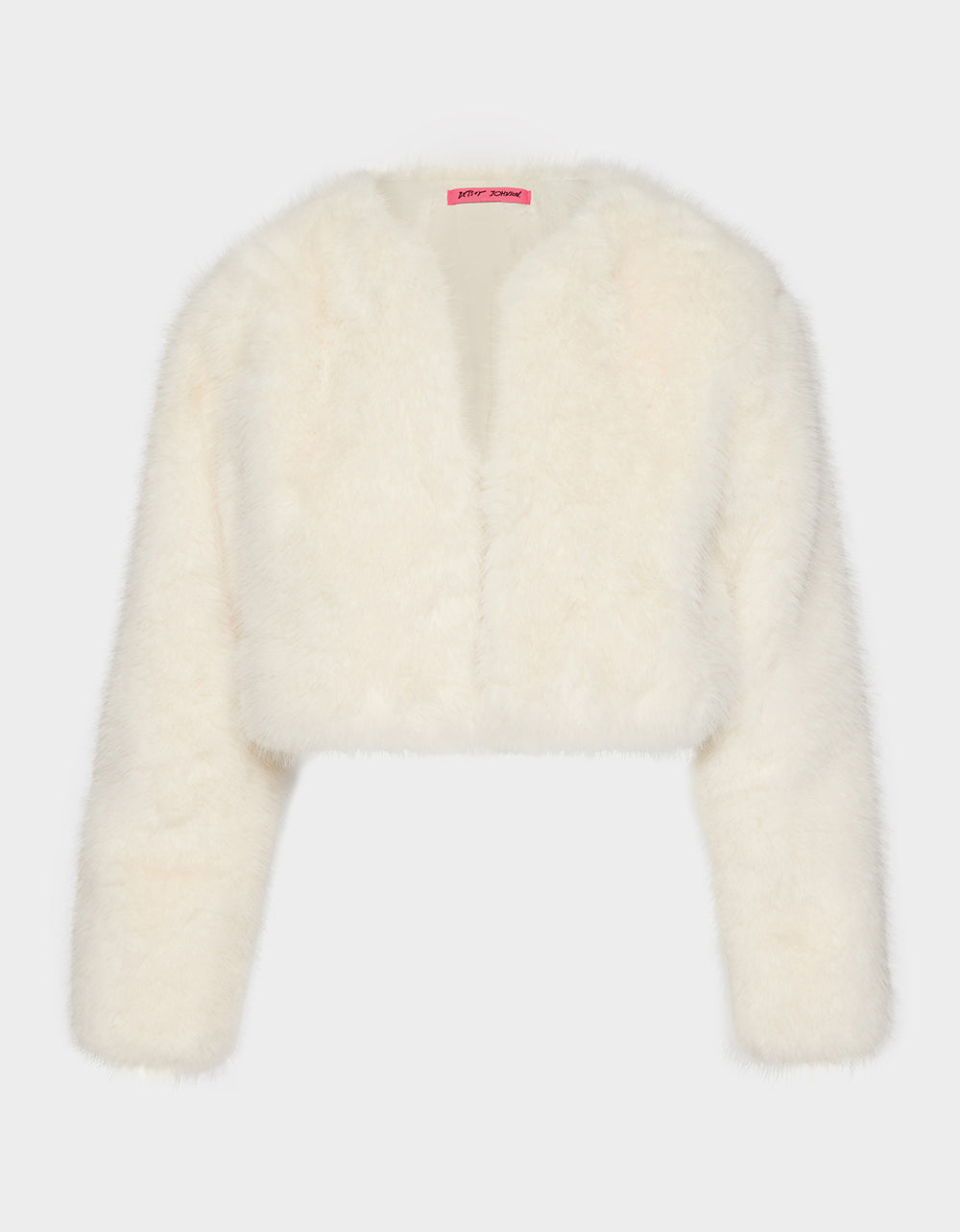 CHAMPAGNE LUXE FAUX FUR JACKET CREAM - Image 2