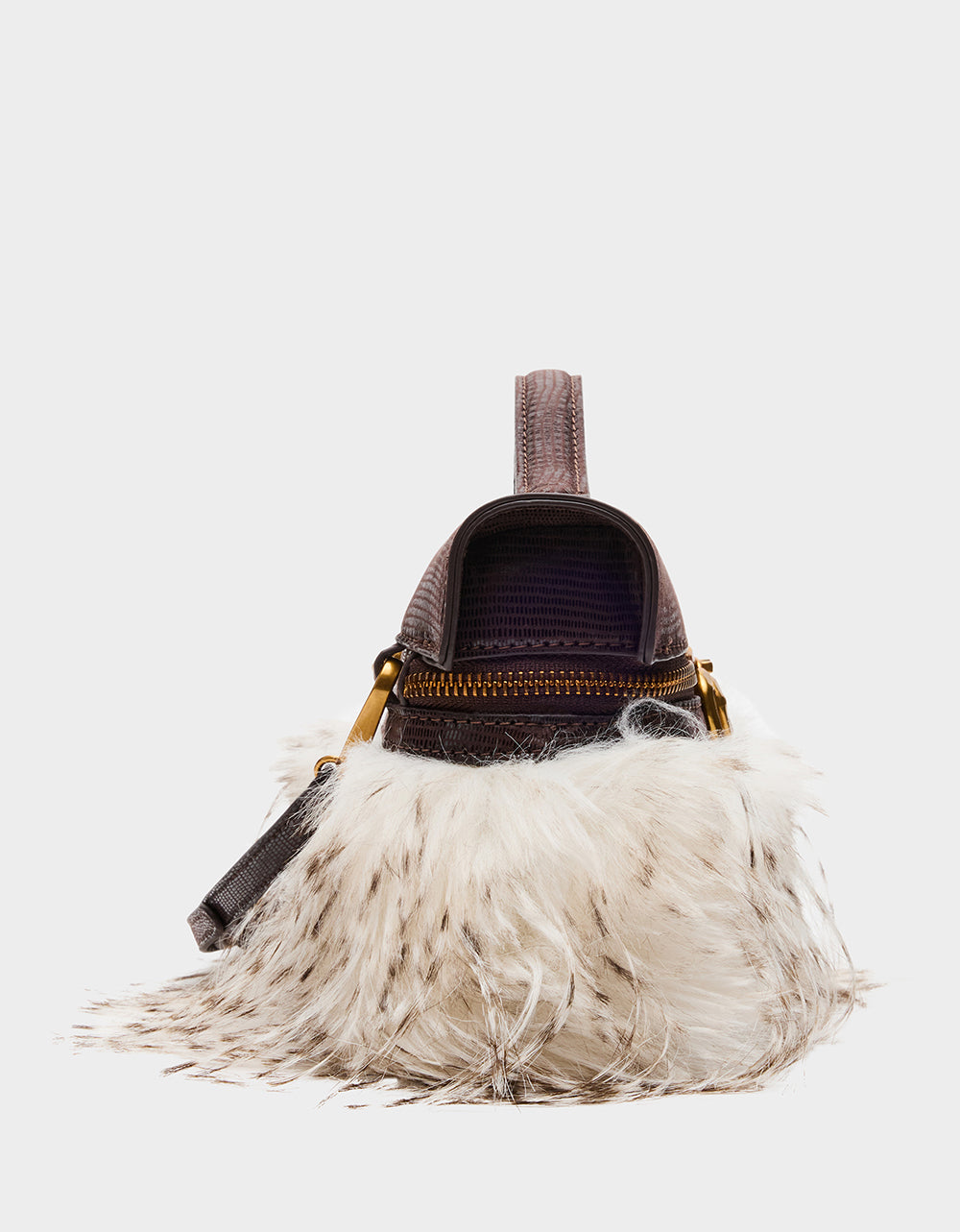 FAUX FUR VANITY CROSSBODY OFF WHITE - Image 5