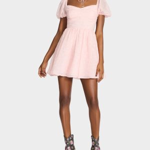 BLUSH RUSH DRESS PALE PINK