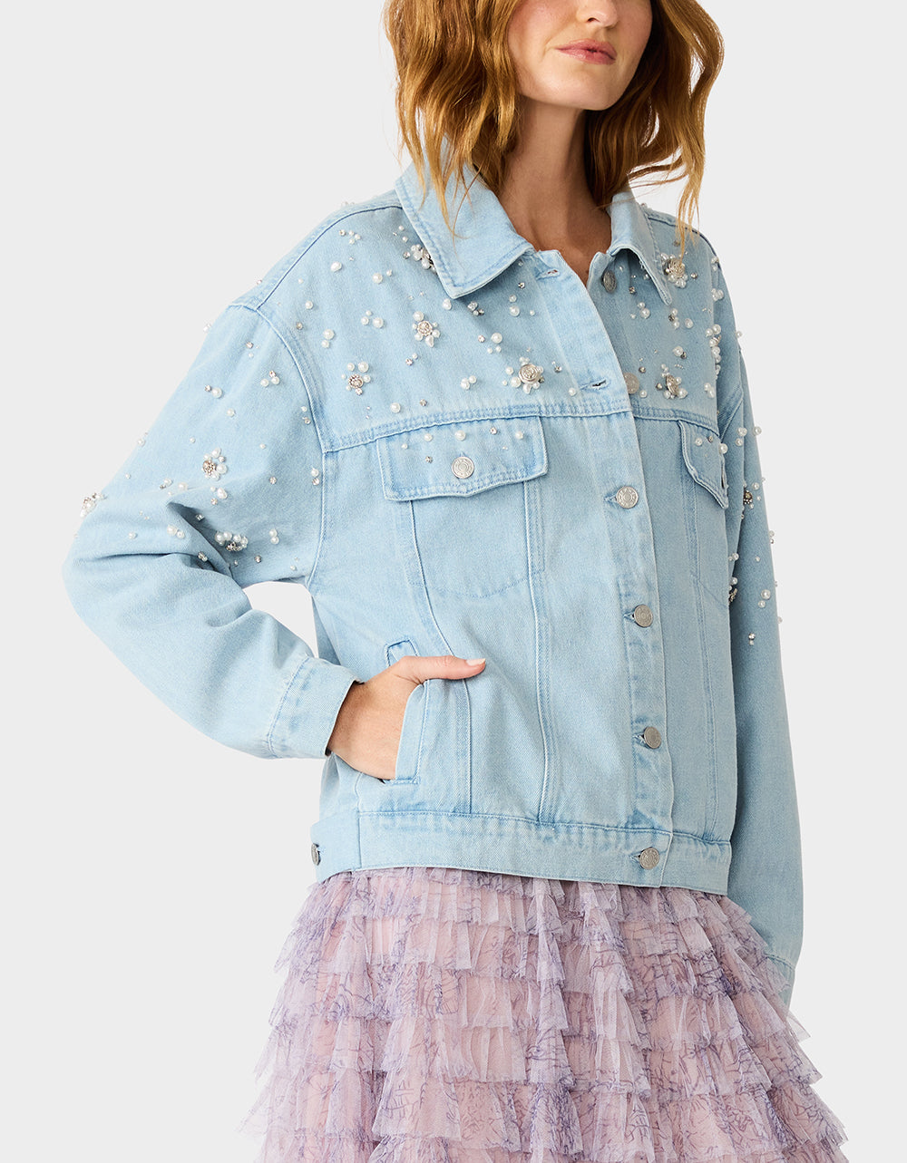 PEARL POWER JACKET DENIM - Image 2