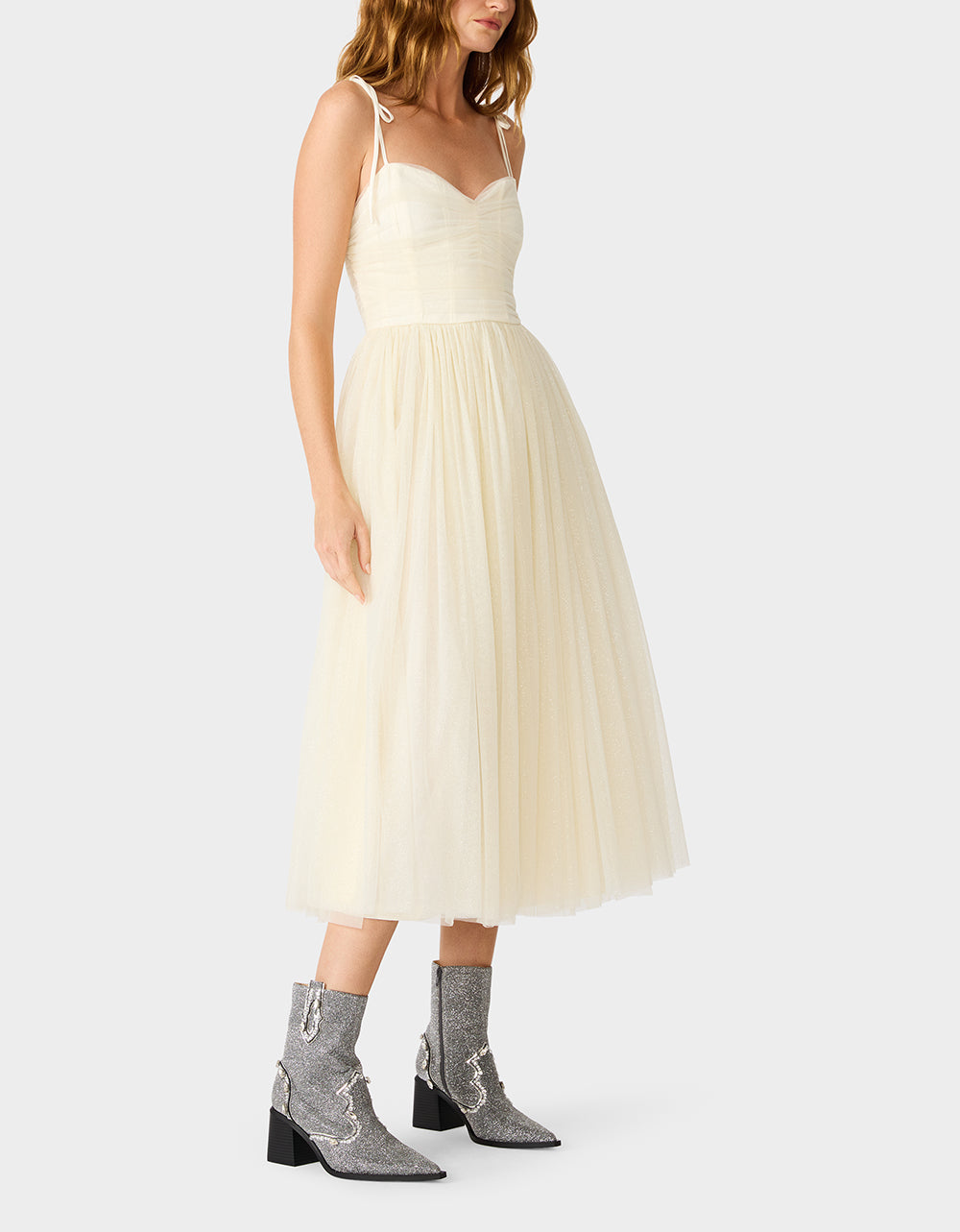 GLITTER TULLE MULTI IVORY - Image 5