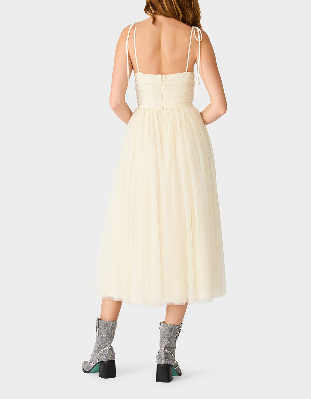 GLITTER TULLE MULTI IVORY - Image 4
