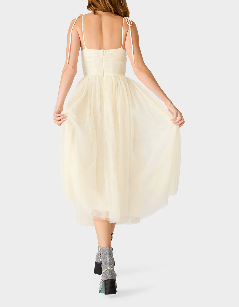 GLITTER TULLE MULTI IVORY - Image 7