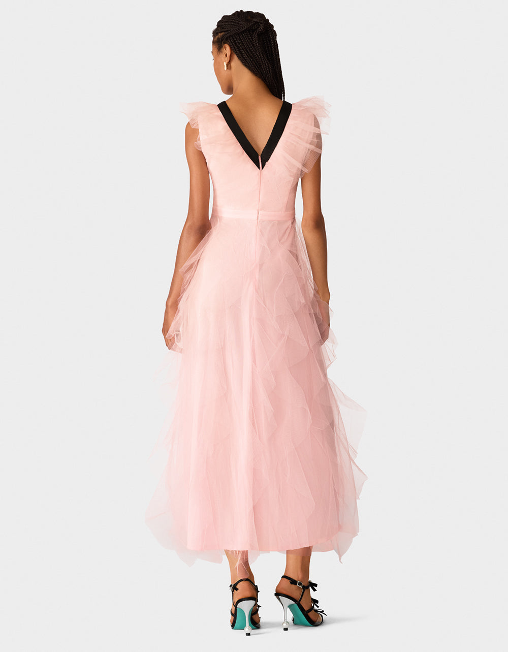 PINK TIERED BOW DRESS - Image 5