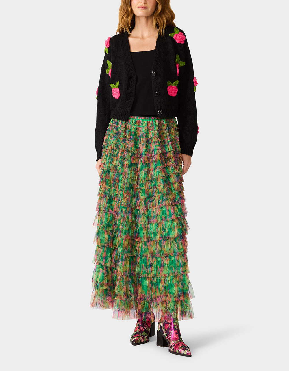 LOVELY LAYERS SKIRT GREEN - Image 5
