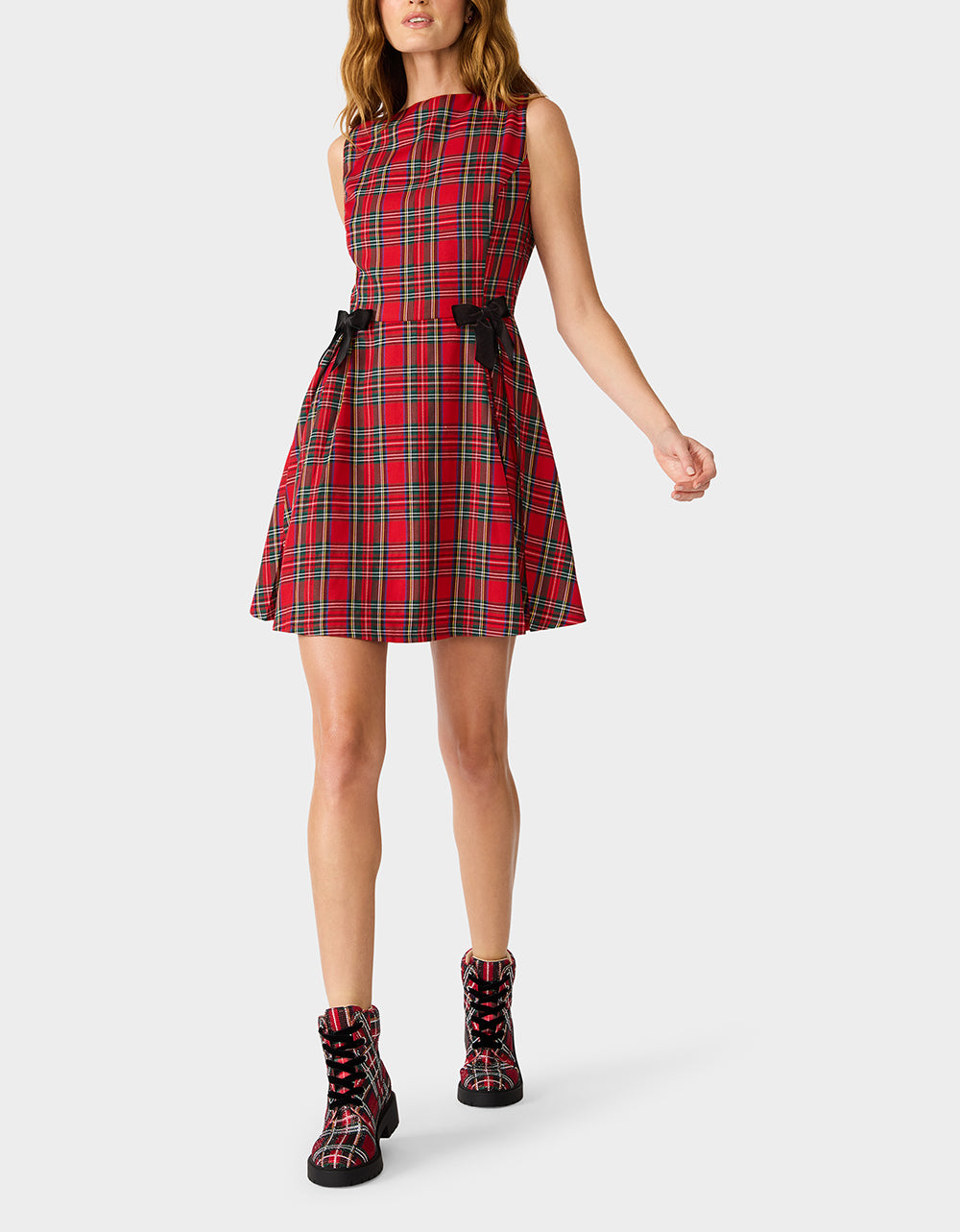 TARTAN TOAST DRESS RED PLAID - Image 2