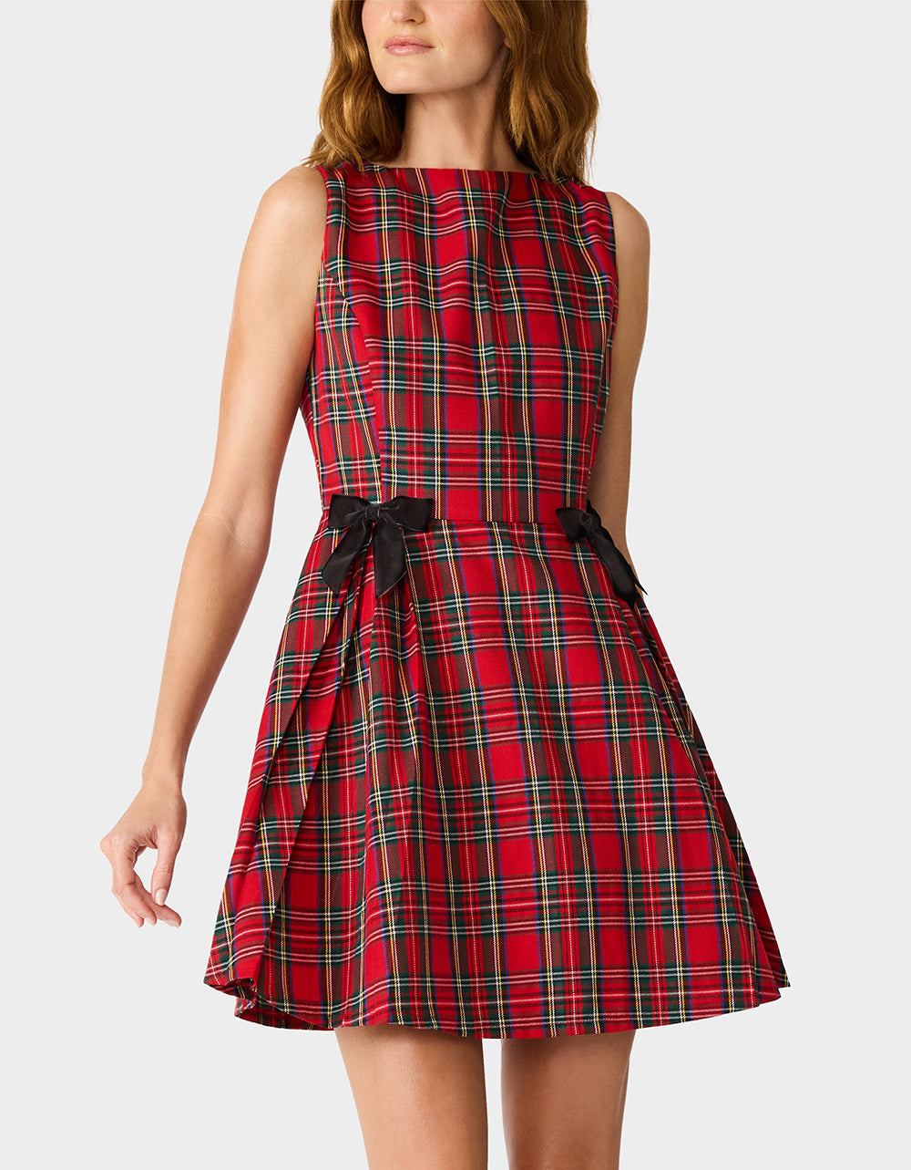 TARTAN TOAST DRESS RED PLAID