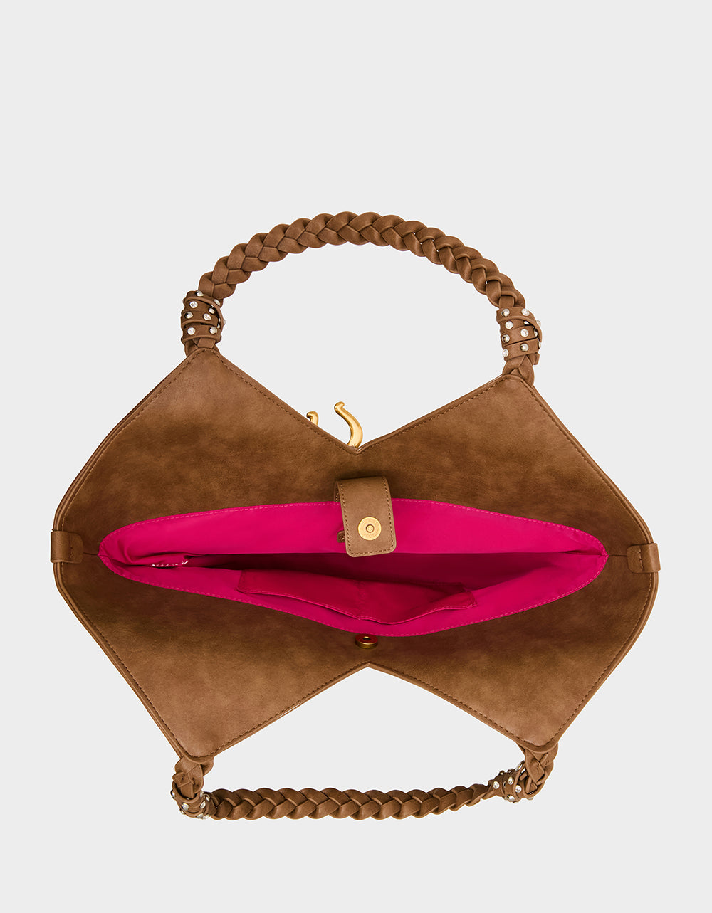 SUEDE TULIP TOTE TAN - Image 4