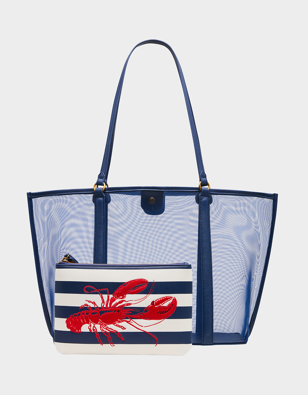 HOTTER THAN BUTTER MESH TOTE W NAVY - Image 4