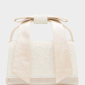 BOW FLAP MINI BAG IVORY